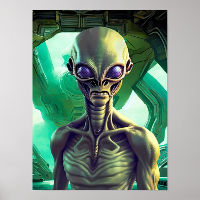Alien - Little Green Men Poster 12 x 16 (Front)