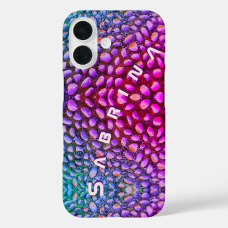 Alien Lizard Stonephone with your Name iPhone 16 Case