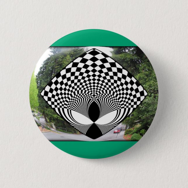 Alien Looking at YOU! 2 Inch Round Button (Front)
