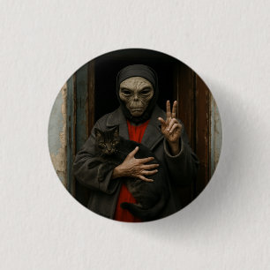 Alien Love 1 Inch Round Button