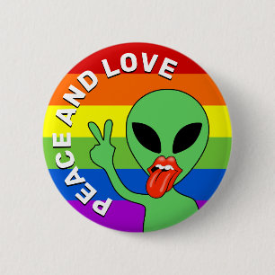 alien love 2 inch round button
