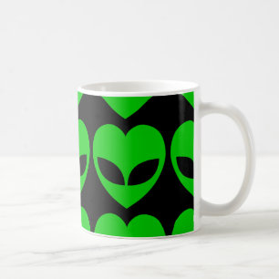 Alien Love Heart Coffee Mug