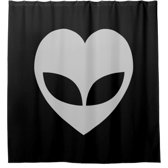 Alien Love Heart Douche rideau (Devant)