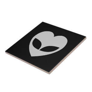 Alien Love Heart Tile