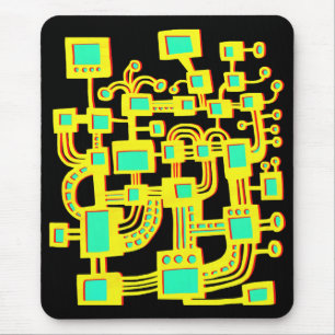 Alien Machine - Colour Mouse Pad
