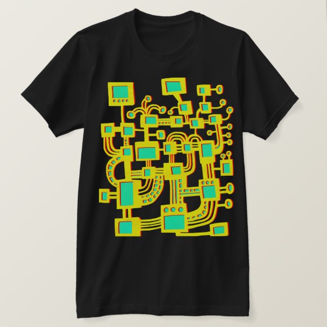 Alien Machine - Colour T-Shirt (Design Front)
