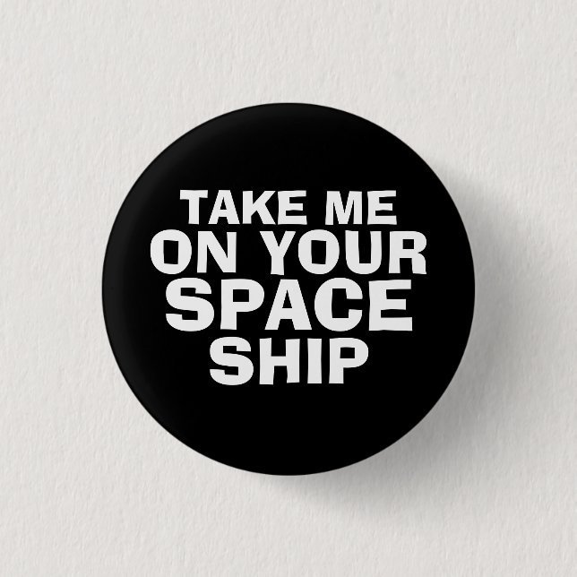 Alien Magnet 1 Inch Round Button (Front)