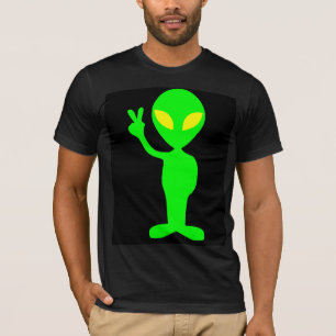 ALIEN MARTIAN GREEN MAN T-SHIRTS TEE - SHIRTS