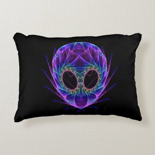 Alien Mask Decorative Pillow (Front)