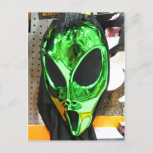 Alien Mask Postcard