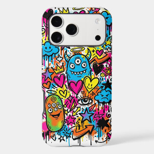 Alien Monster Graffiti Pattern iPhone