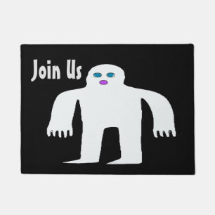 Alien, Monster, Join Us, Personalize Floor Mat