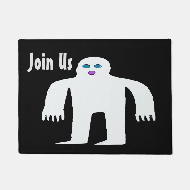 Alien, Monster, Join Us, Personalize Floor Mat (Front)