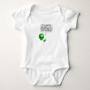 Alien Mother's Day Baby Bodysuit