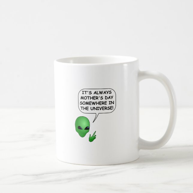 Alien Mother's Day Coffee Mug (Right)
