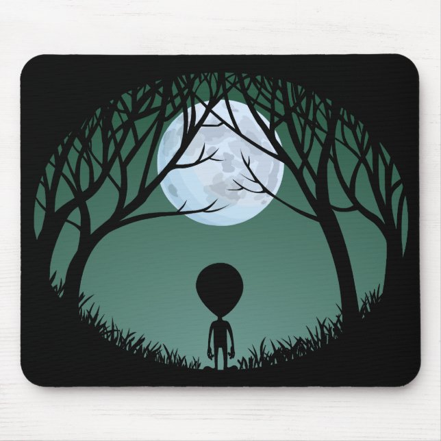 Alien Mouse Pad Cute Alien Mousepads Customize (Front)