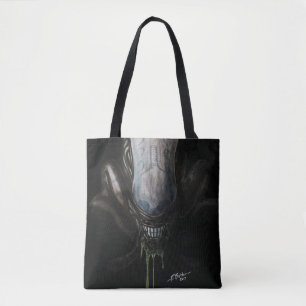 Alien movie monster tote bag