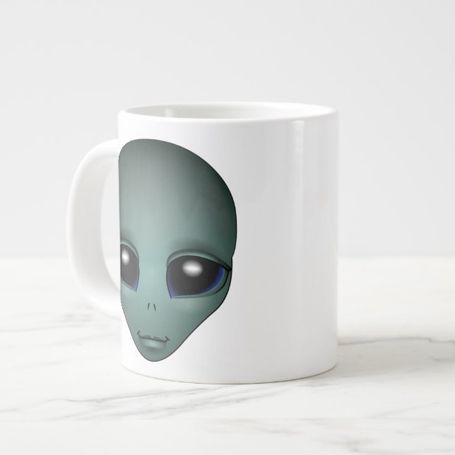 Alien Mug Grey Extraterrestrial Cup Alien Mugs (Front Left)