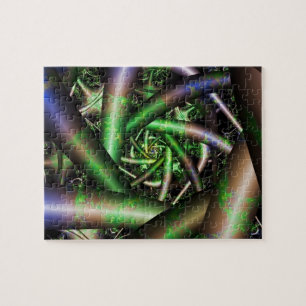 Alien Multicolor Fractal Art Jigsaw Puzzle