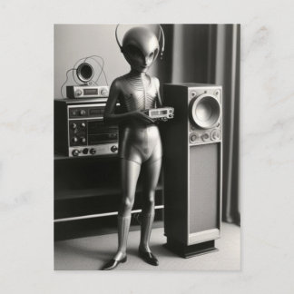 Alien Music Postcard