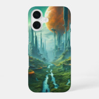 Alien Nature & Futuristic City Surreal Sci-Fi Art