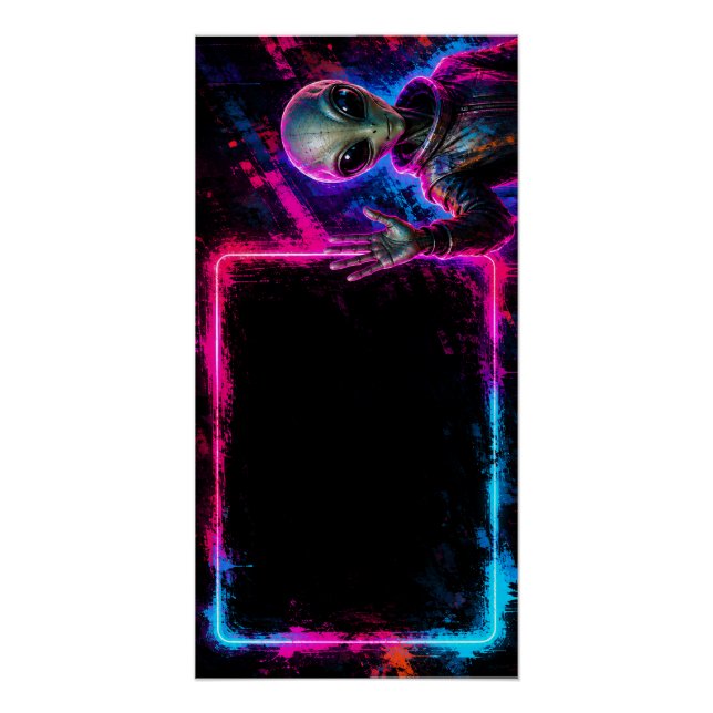 Alien Neon Board Poster (Front)