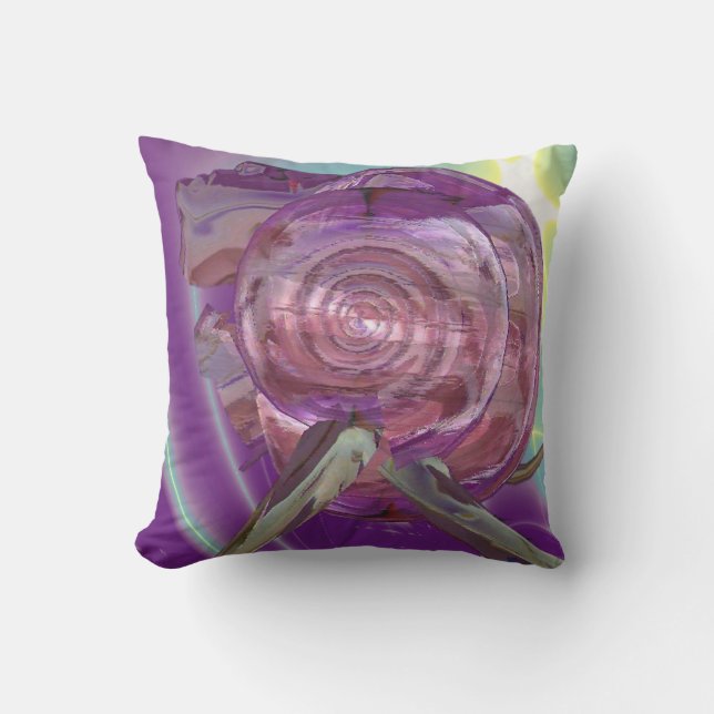 ALIEN NEREIDE /NYMPH OF WATER,PINK SEASHELL Sci-Fi Outdoor Pillow (Front)