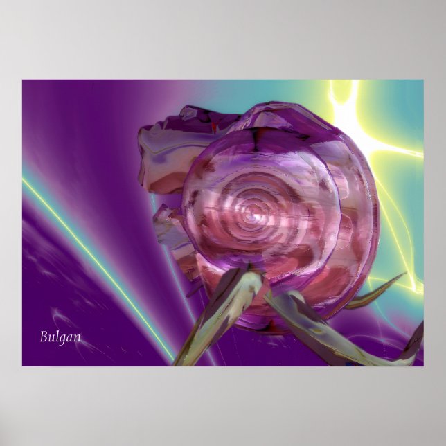 ALIEN NEREIDE /NYMPH OF WATER,PINK SEASHELL Sci-Fi Poster (Front)