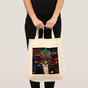 Alien Night Out Large Tote Bag