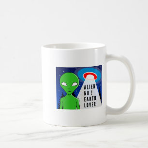 Alien No Earth Lover Funny Alien T Shirt  Coffee Mug