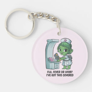 Alien Nurse Keychain