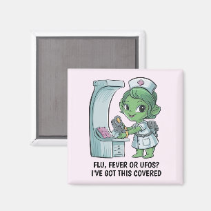 Alien Nurse Magnet