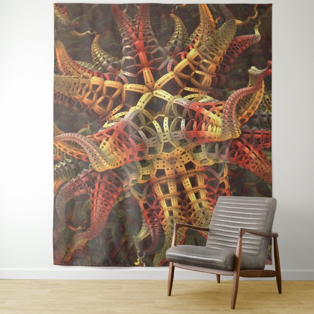 Alien Octopus Tapestry (In Situ)