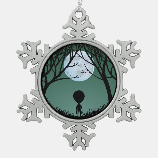 Alien Ornament Extraterrestrial Christmas Decor (Front)