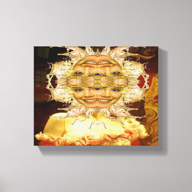 Alien Party Canvas Print (Front)