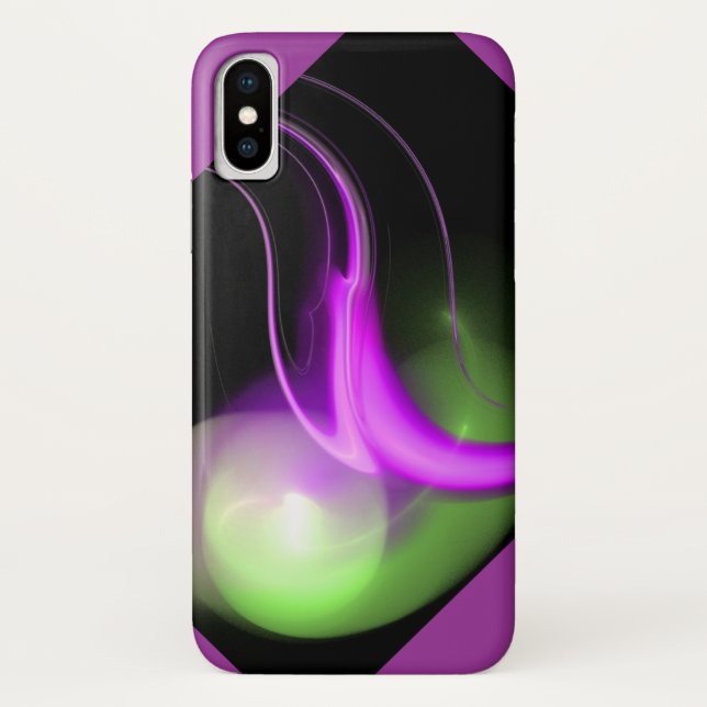 ALIEN PEARL black purple Case-Mate iPhone Case (Back)