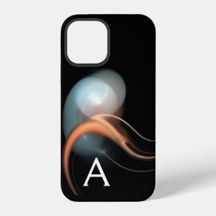 ALIEN PEARL MONOGRAM Black Pink White Fractals  iPhone 12 Case