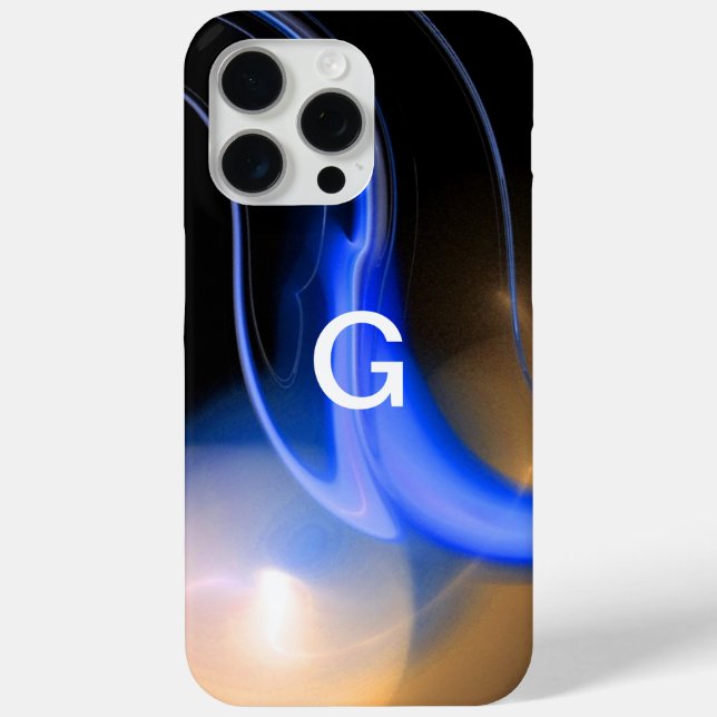 ALIEN PEARL MONOGRAM Blue Brown Case-Mate iPhone Case (Back)