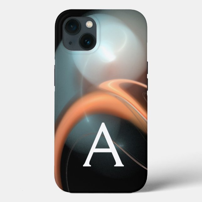 ALIEN PEARL MONOGRAM Pink White Fractal Swirls Case-Mate iPhone Case (Back)