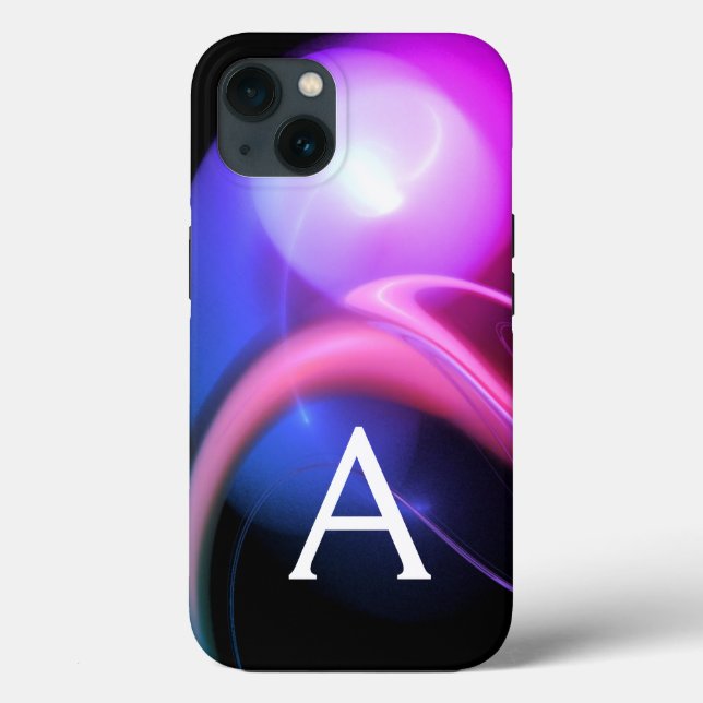 ALIEN PEARL MONOGRAM PinkPurple Fractal Swirls Case-Mate iPhone Case (Back)