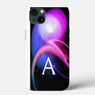 ALIEN PEARL MONOGRAM PinkPurple Fractal Swirls iPhone 13 Case