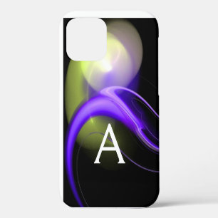 ALIEN PEARL MONOGRAM Purple Green Abstract  iPhone 12 Case