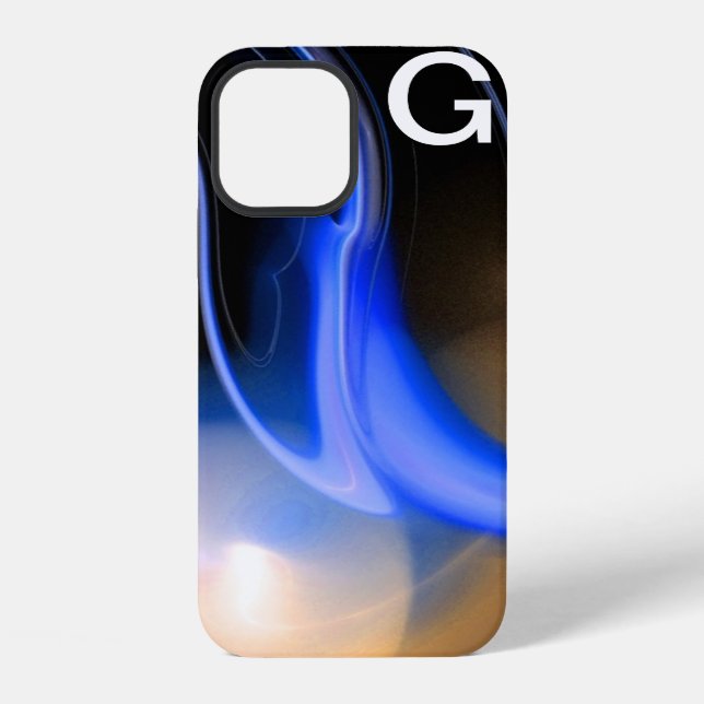 ALIEN PEARL monogram purple iPhone Case (Back)