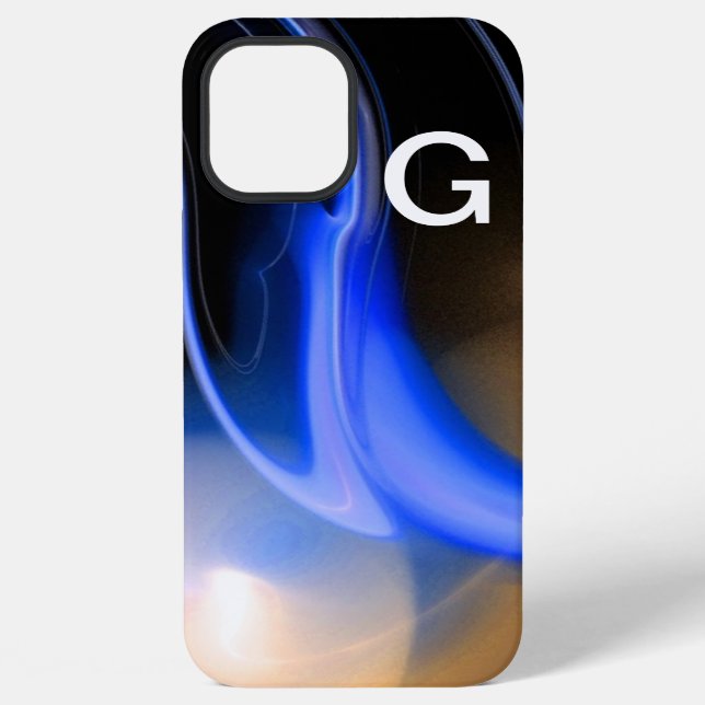 ALIEN PEARL monogram purple iPhone Case (Back)