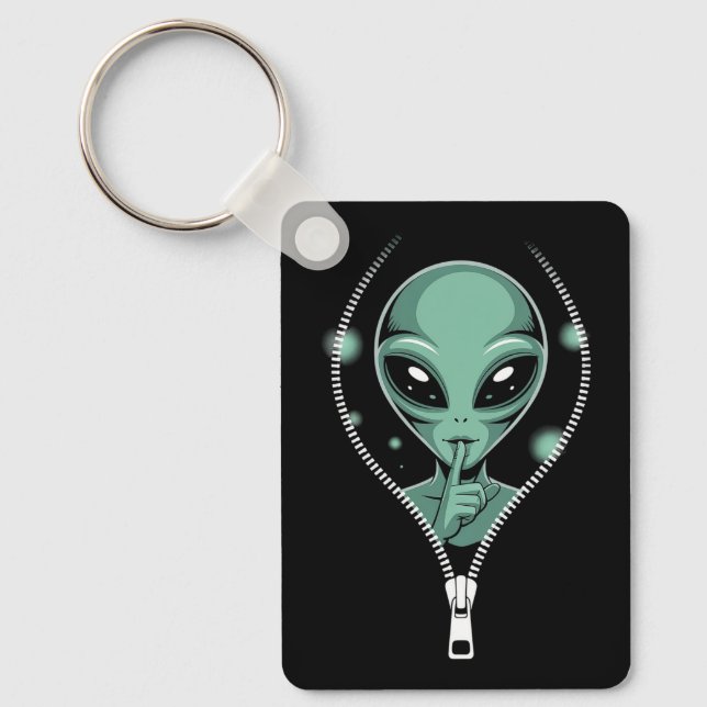 Alien Peeping Keychain (Front)