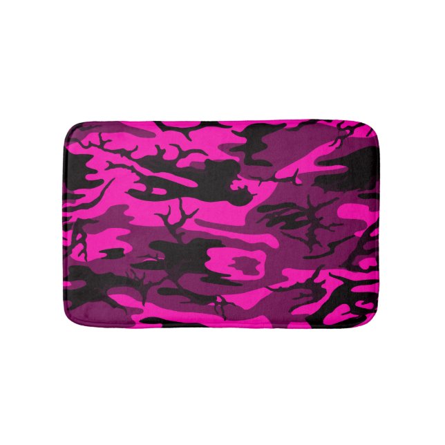 Alien Pink Camo Bath Mat (Front)