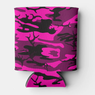 Alien Pink Camo Can Cooler
