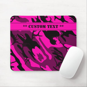 Alien Pink Camo Mousepad w/ Custom Lettering