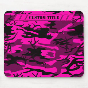 Alien Pink Camo Mousepad w/ Custom Title