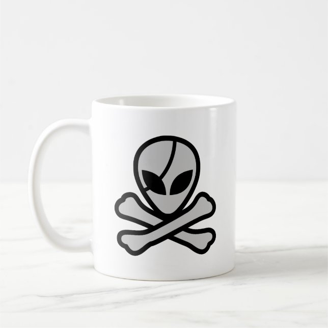Alien Pirate Coffee Mug (Left)